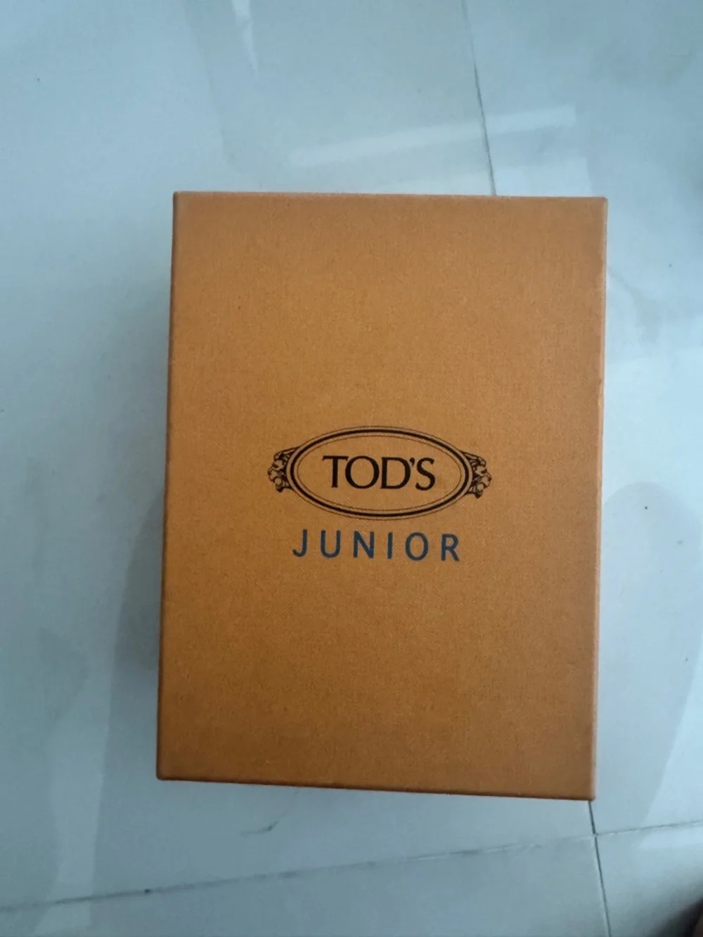 Tod's Kids Red Suede Moccasins